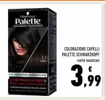 Conad Superstore Colorazione capelli palette schwarzkopf offerta