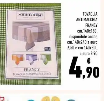 Conad Superstore Tovaglia antimacchia francy offerta
