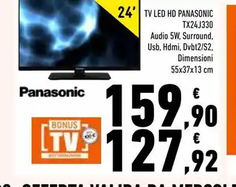 Tv led panasonic tx24j330