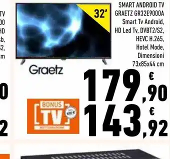 Conad Superstore Smart android tv graetz offerta