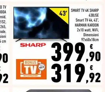Conad Superstore Smart tv sharp $3bj5e offerta