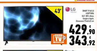 Conad Superstore Smart tv 4 k lg offerta