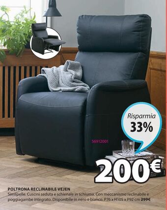 JYSK Poltrona reclinabile vejen offerta