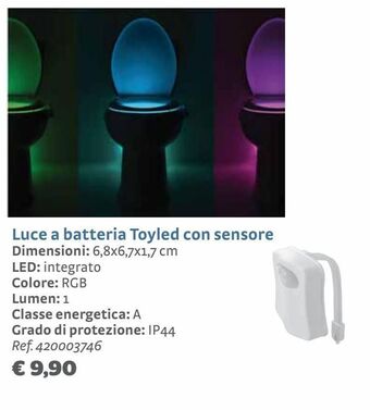 Luce a batteria toyled con sensore