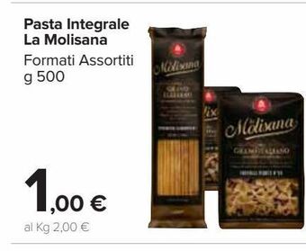 Carrefour Market Pasta integrale la molisana offerta