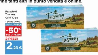 Carrefour Market Fazzoletti tuscany offerta