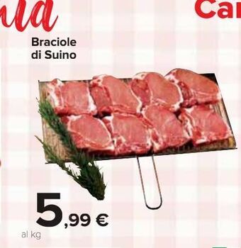 Carrefour Market Braciole di suino offerta