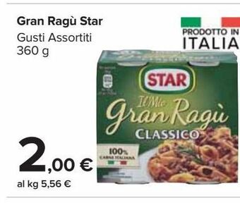 Carrefour Market Gran ragu star offerta