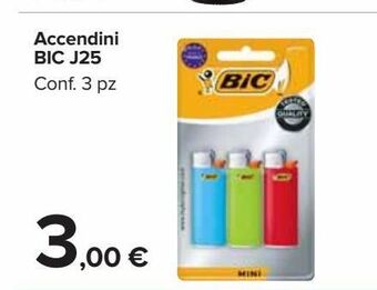 Carrefour Market Accendini bic j25 offerta