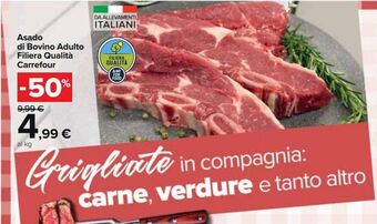 Carrefour Market Asado di bovino adulto filiera qualità carrefour offerta