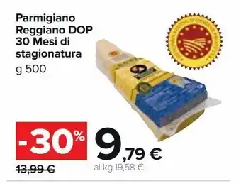 Carrefour Market Parmigiano reggiano dop 30 mesi di stagionatura offerta
