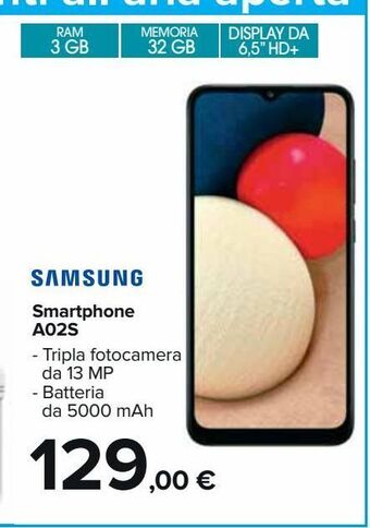 Carrefour Market Smartphone a02s offerta