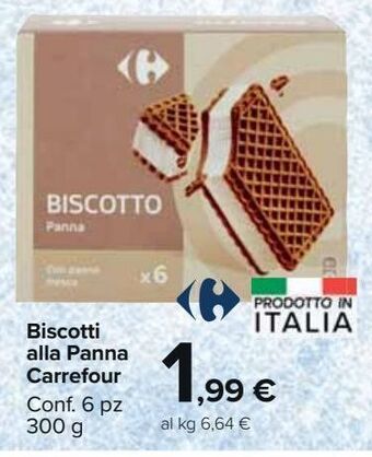 Carrefour Market Biscotti alla panna carrefour offerta