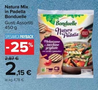 Carrefour Market Natura mix in padella bonduelle offerta
