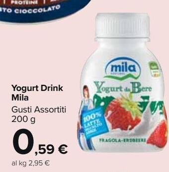 Carrefour Market Yogurt drink mila offerta