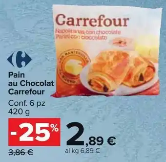 Pain au chocolat carrefour