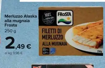 Carrefour Market Merluzzo alaska alla mugnaia frosta offerta