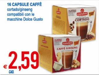 MD Discount Covim 16 Capsule Caffè offerta