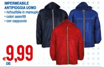 MD Discount Impermeabile Antipioggia Uomo offerta