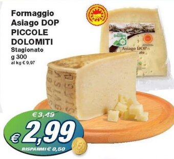Prix Quality Piccole Dolomiti Formaggio Asiago DOP 300 g offerta