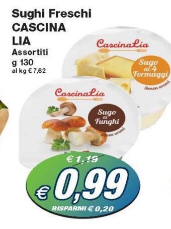 Prix Quality Cascina Lia Sughi Freschi 130 g offerta