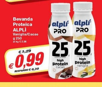 Prix Quality Alplí Bevanda Proteica 250 g offerta
