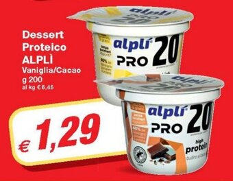 Prix Quality Alplí Dessert Proteico 200 g offerta