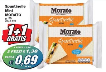 Prix Quality Morato Spuntinelle Mini 175 g offerta