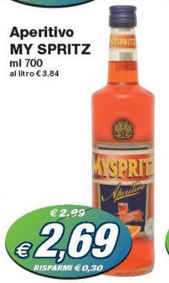 Prix Quality My Spritz Aperitivo 700 ml offerta