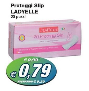 Prix Quality Ladyelle Proteggi Slip 20 pezzi offerta