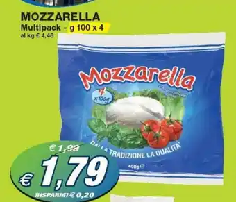 Prix Quality Mozzarella 100 g x 4 offerta