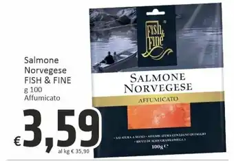Paghi Poco Fish & Fine Salmone Norvegese g 100 Affumicato offerta