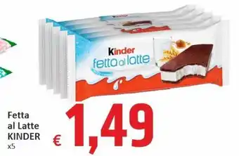 Kinder Fetta al Latte x5