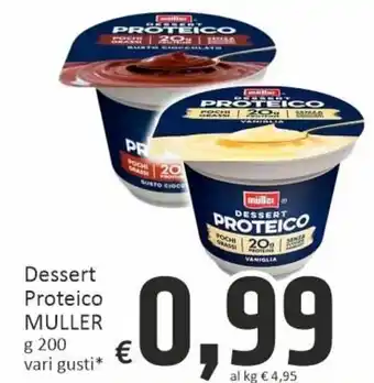 Paghi Poco Muller Dessert Proteico g 200 vari gusti offerta