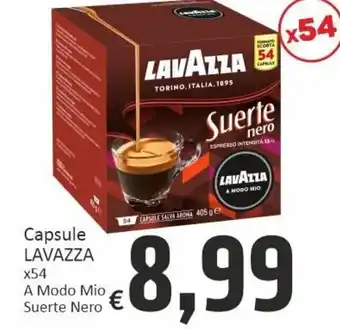 Paghi Poco Lavazza Capsule x54 A Modo Mio Suerte Nero offerta