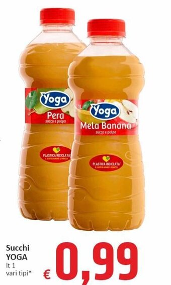 Paghi Poco Yoga Succhi lt 1 vari tipi offerta