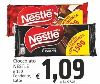 Paghi Poco Nestlè Cioccolato g 150 Fondente, Latte offerta