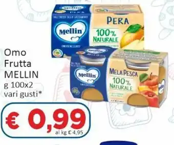 Paghi Poco Mellin Omo Frutta g 100x2 vari gusti offerta