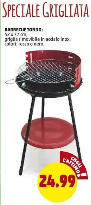 PENNY Barbecue Tondo 42x77cm offerta