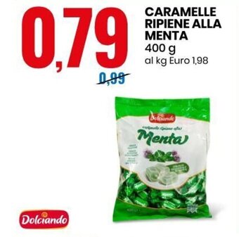 Eurospin Dolciando Caramelle Ripiene Alla Menta 400 g offerta