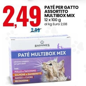 Radames Paté Per Gatto Assortito Multibox Mix 12 x 100 g