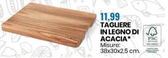 Eurospin Tagliere in Legno Di Acacia offerta