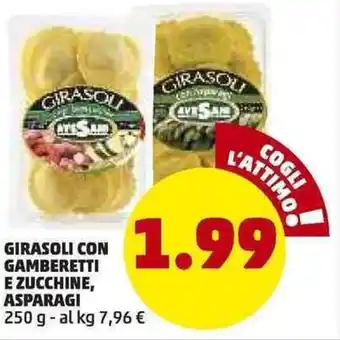 PENNY Girasoli Con Gamberetti E Zucchine Asparagi 250g offerta