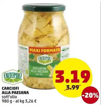 PENNY Carciofi ALla Paesana 980g offerta