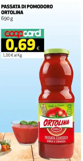 Ipercoop Ortolina Passata Di Pomodoro 690 g offerta