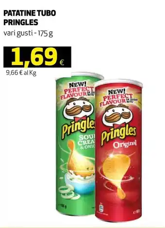 Ipercoop Pringles Patatine Tubo 175 g offerta