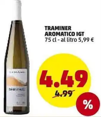 PENNY Traminer Aromatico 75cl offerta