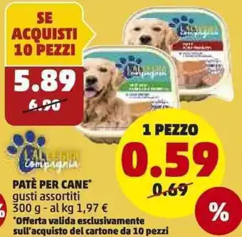 PENNY Pate Per Cane 300g offerta