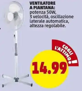 PENNY Ventilatore A Piantana offerta