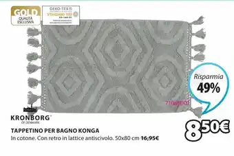 JYSK Tappetino per bagno konga offerta